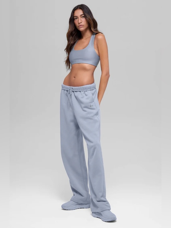 ALO Yoga Pants - Alo Small Accolade Straight Leg Sweatpants in Winter Frost
